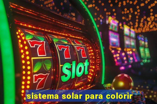 sistema solar para colorir